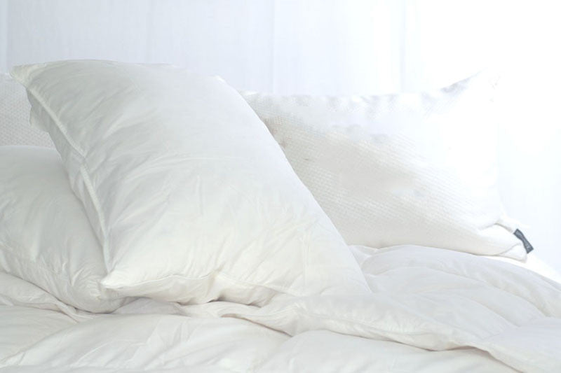 Triple Core White Duck Down and Feather Pillow